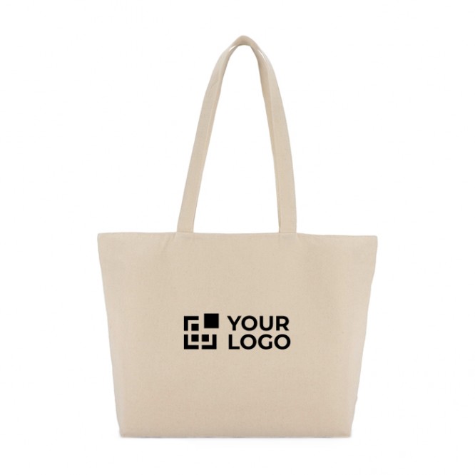 Bolsa de algodón OEKO-TEX con cierre de cremallera 320 g/m2 Bolsa de algodón OEKO-TEX con cierre de cremallera 320 g/m2