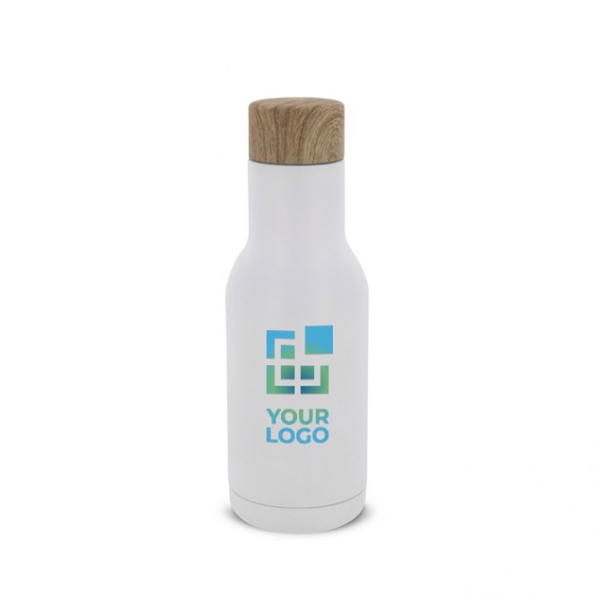 Botella de doble pared de acero inoxidable con colador para té 340ml