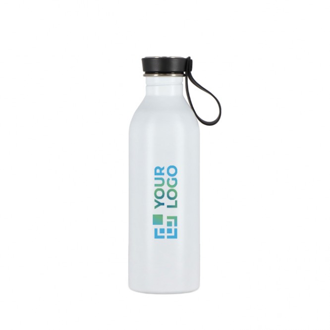 Botella de acero inoxidable con asa de silicona en la tapa 500ml Botella de acero inoxidable con asa de silicona en la tapa 500ml