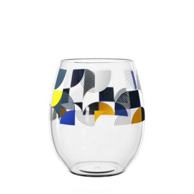 Vasos de tritán con logo de color transparente