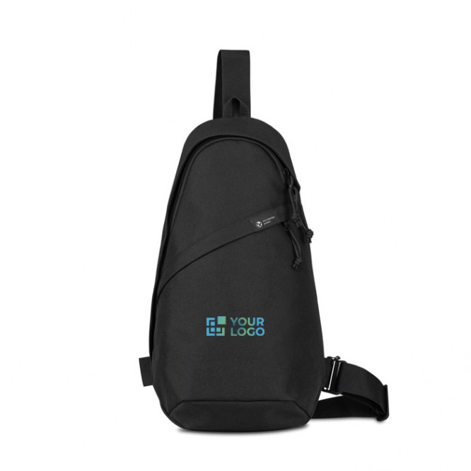 Bolsa bandolera sostenible en rPET reciclado con correas ajustables