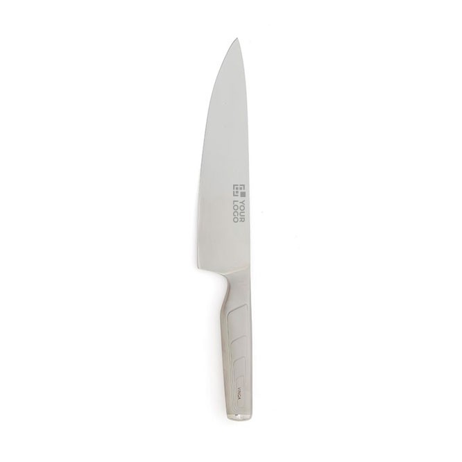 Cuchillo de cocinero de acero japonés vista principal