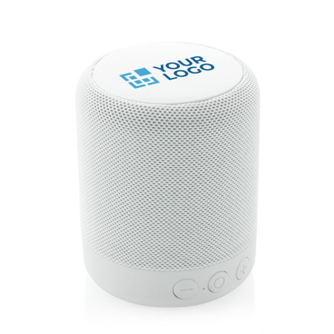 Altavoz inalámbrico con micrófono color blanco