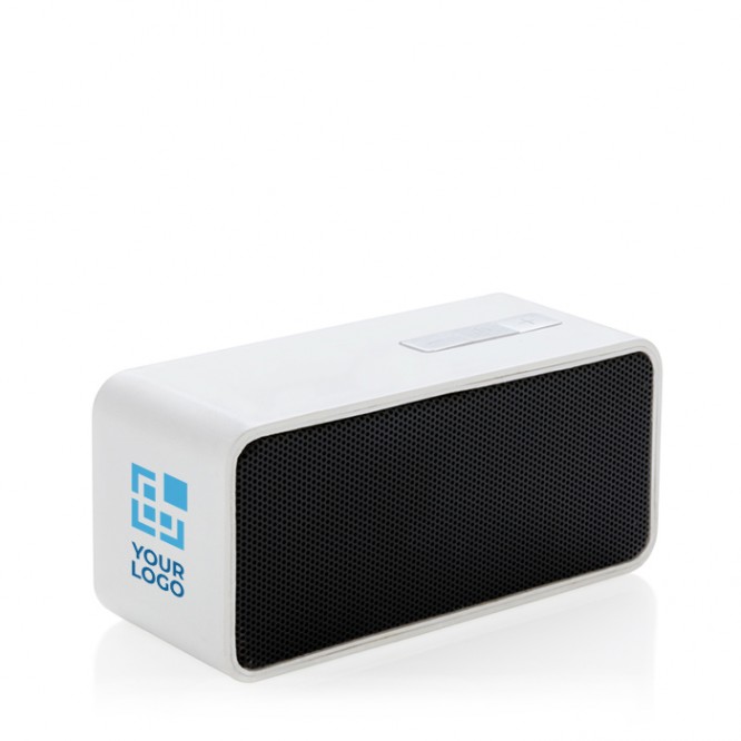 Altavoz con personalización frontal color blanco