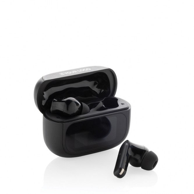 Auriculares inalámbricos con pantalla táctil y función llamada
