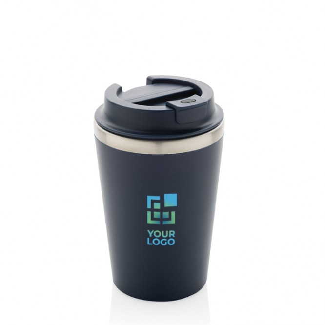 Taza térmica de doble pared ecológica con tapa antigoteo de 350ml