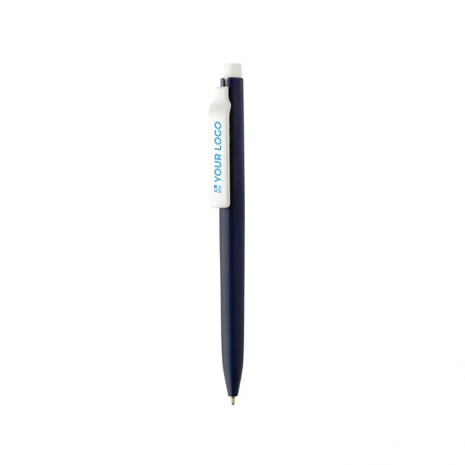 Bolígrafo de plástico reciclado con tinta ultradeslizante escritura azul