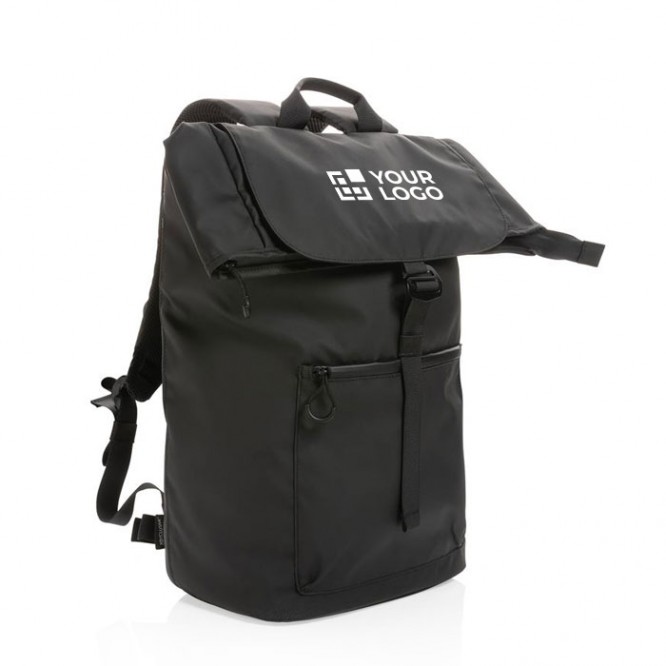 Mochila impermeable para PC portátil color gris oscuro