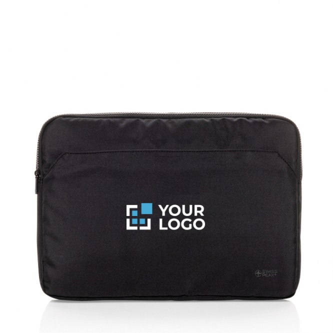 Funda de RPET con forro y bolsillo frontal Swiss Peak PC 15,6