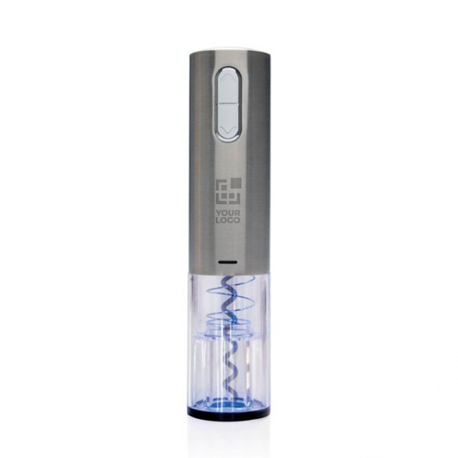 Abridor de vino eléctrico de acero inox que se recarga por USB