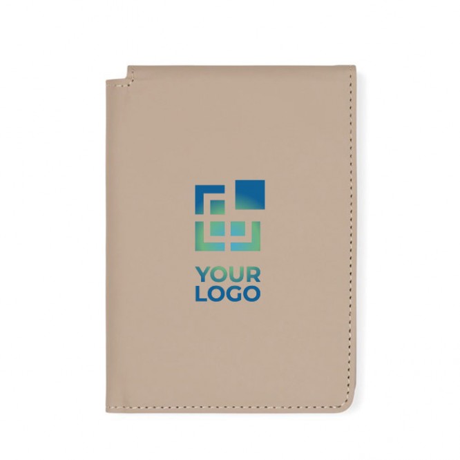 Funda de pasaporte y tarjetas de cuero sintético con protección RFID
