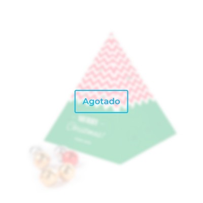 Calendario de Adviento forma pirámide con 24 bombones de chocolate color blanco - Agotado