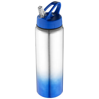 Botella de aluminio personalizable azul