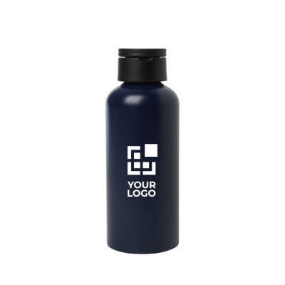 Botella de aluminio reciclado con tapa de plástico con asa 600ml