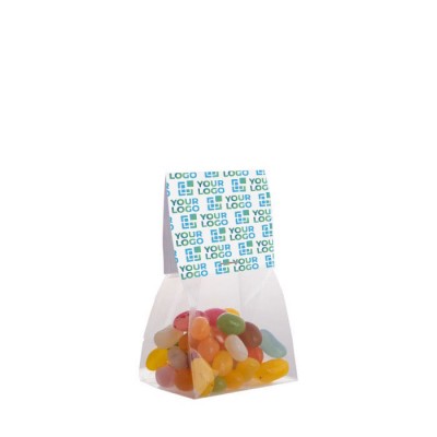 Bolsa de surtido de Jelly Beans con cabecera personalizable 50g