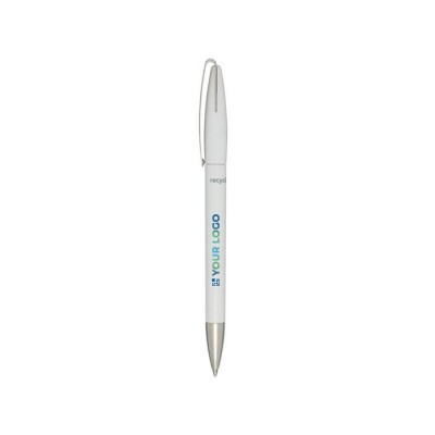 Bolígrafo con cuerpo y clip de plástico reciclado tinta azul