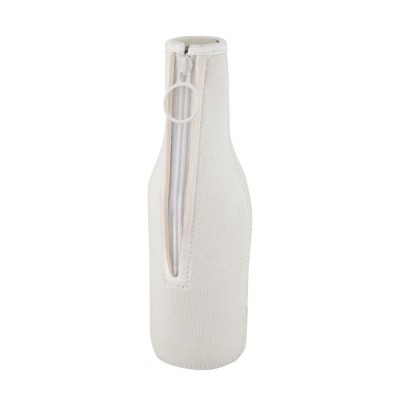 Funda de neopreno para botellas color blanco