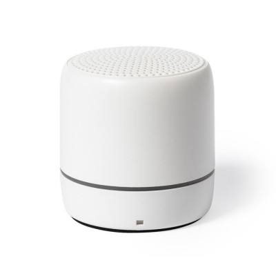 Altavoces con carcasa reciclada color blanco