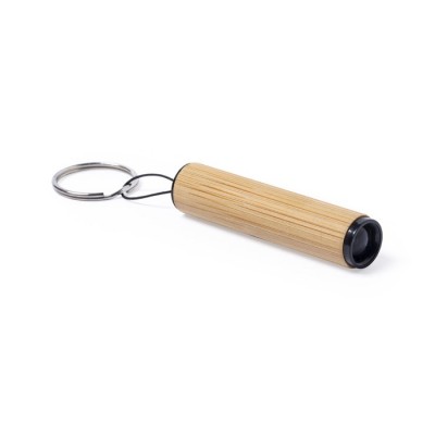 Llavero linterna personalizado de bambú