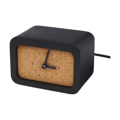 Reloj con cargador en piedra caliza y corcho