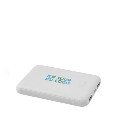 Batería externa de plástico reciclado delgada y elegante 5.000 mAh