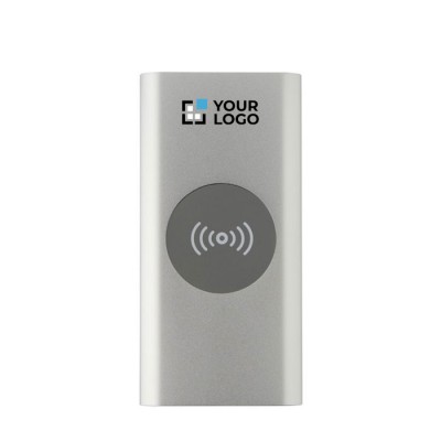 Batería externa inalámbrica de aluminio reciclado 8.000 mAh