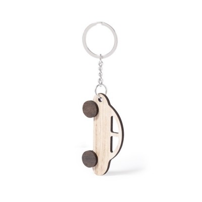 Llavero coche fabricado en madera