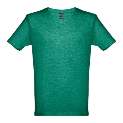 Camisetas publicitarias color verde jaspeado