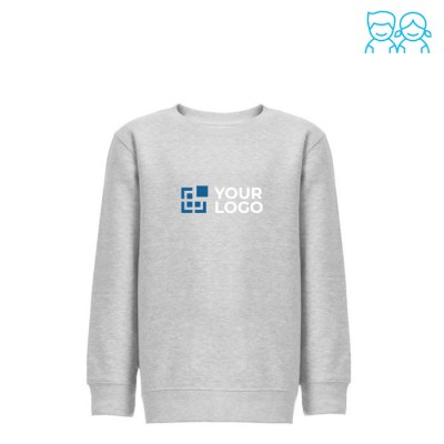 Sudadera en algodón y poliéster reciclado 300 g/m2 THC DELTA KIDS