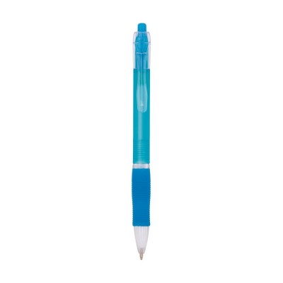 Bolígrafo translúcido personalizado color azul claro