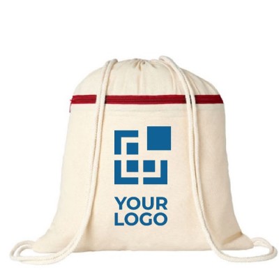 Mochila de algodón con cuerdas 100 g/m2 vista principal