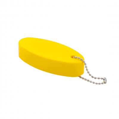 llavero barato flotante personalizado amarillo