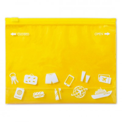 Neceser portatodo para viaje color amarillo