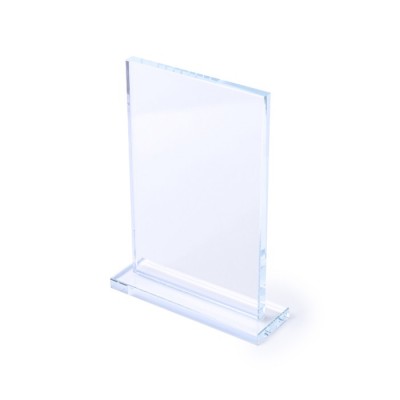 Placa trofeo rectangular de cristal