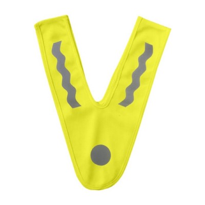 Chaleco en forma de V para niños color amarillo primera vista
