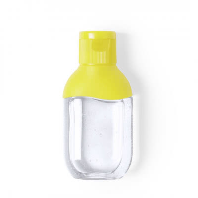 Gel hidroalcohólico personalizado color amarillo