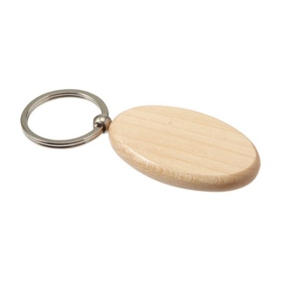 Llavero de madera con anilla