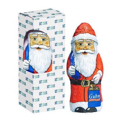 Chocolate en forma de Papá Noel con caja individual Navideña