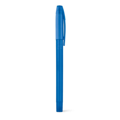 Bolígrafo barato con cuerpo de color color azul real