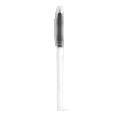Bolígrafo con tapón transparente y color color negro