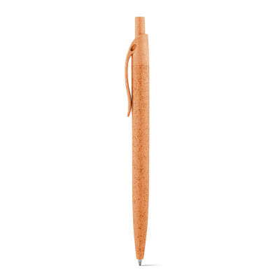 Bolígrafos ecológicos de paja de trigo color naranja
