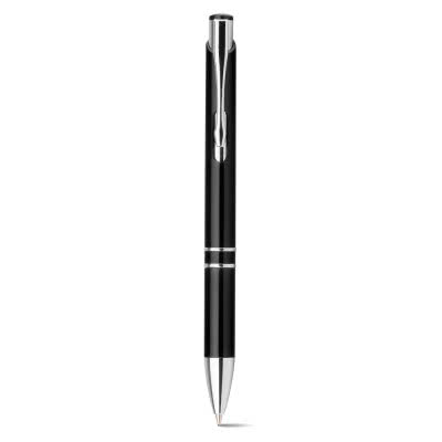 Bolígrafos metálicos personalizados color negro
