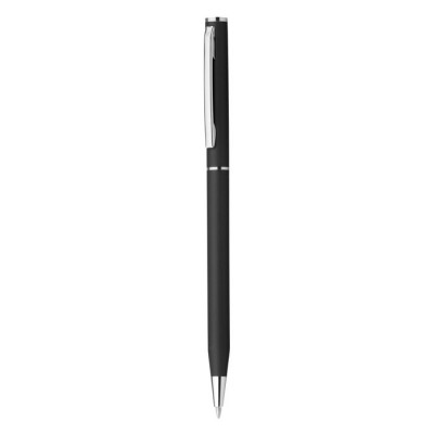 Colorido bolígrafo promocional de aluminio color negro
