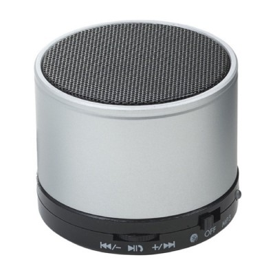 Altavoz de metal multifunción color plateado quinta vista