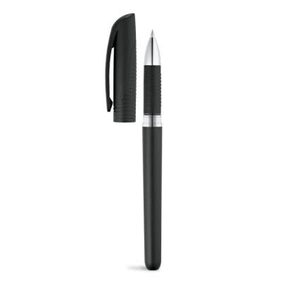 Un bolígrafo de gel minimalista color negro