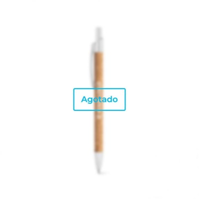 Bolígrafo publicitario de corcho con funda vista principal agotado