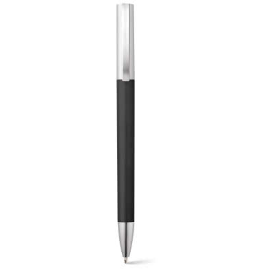 Bolígrafo promocional con efecto metal color negro
