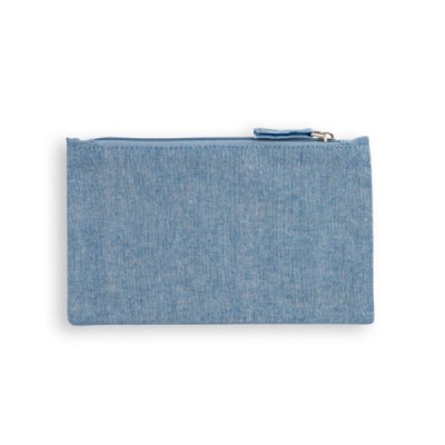 Neceser de algodón reciclado 140 g/m2 color azul