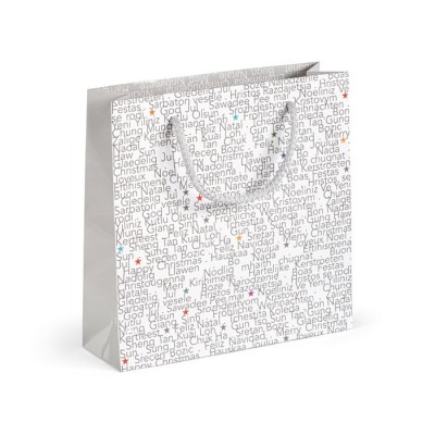 Bolsa de papel con laminación brillante