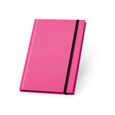 Libretas fluorescentes personalizadas color rosa